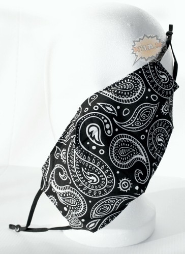 Maschera behelfs nera paisley - behelfs,