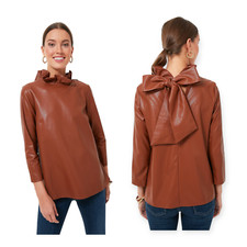 Blusa Faye Tuckernuck in pelle