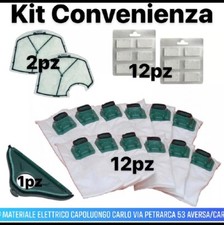 Folletto 12 Sacchetti VK 140 VK 150 + 2 Griglie Motore + 12 Profumi + S.Spazzola