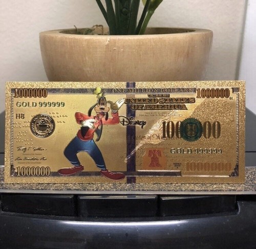 Banconota pippo placcata - pippo, oro