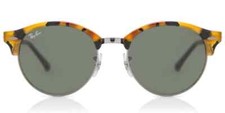 NUOVI occhiali da sole Ray-Ban unisex Clubround classici tartaruga RB4246 1157 MSRP $174