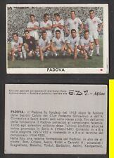 FIGURINA CALCIATORI EDI EDJ CALCIOCAMPIONI 1961-62 PADOVA SQUADRA MAI ATTACCATA