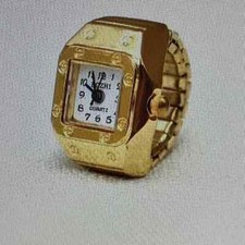 Offerta  Orologio ad Anello Quadrato Nuovo in acciaio stile Vintage