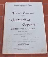 Spartito Antonio Cicognani CANTANTIBUS ORGANIS Antifona per S. Cecilia ORGANO