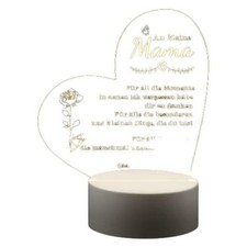 Lampada da comodino 3D LED acrilico Welsky regalo di compleanno per mamma