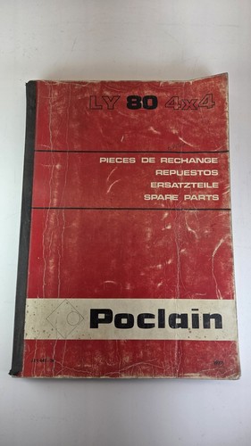 Catalogo ricambi poclain 80 - ly,