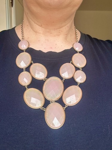 Collana rosa vintage - rosa, anni