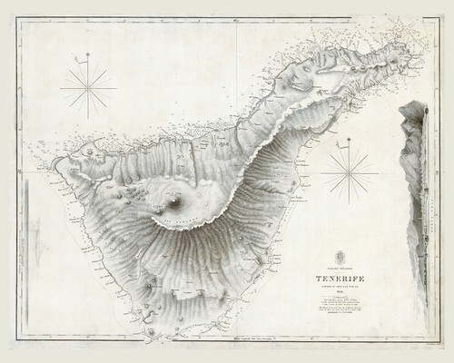 Mappa delle isole canarie - delle,