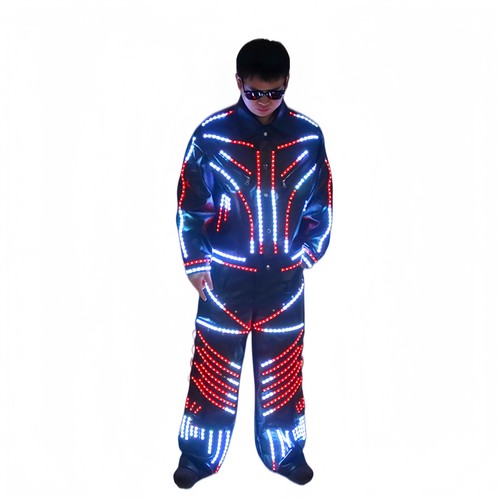 Costume robot led luminoso - robot, pu