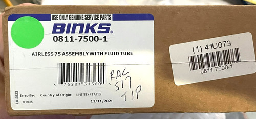 Binks airless gun model - airless,