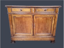 CREDENZA IN NOCE LUIGI FILIPPO PIANO MARMO  ORIGINALE EPOCAXIX SECOLO RESTAURATA
