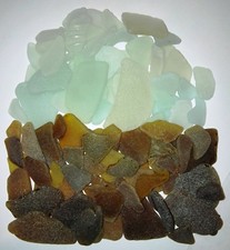 VETRI DI MARE DECORATIVI LEVIGATI SATINATI DAL MARE 500 GR -  DECOUPAGE CANDELE 