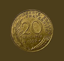20 Centesimi Francesi 1992 Coniatura Limitata