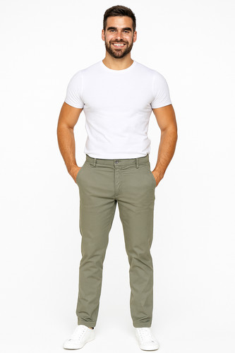 Pantaloni uomo drop cotone - drop, 4
