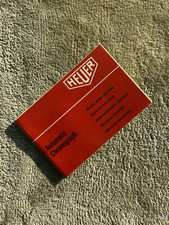 Vintage Heuer Red Warranty for