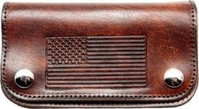 Pelle Portamonete USA Bandiera