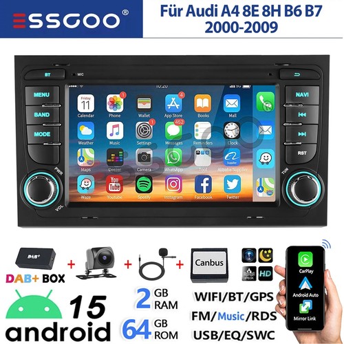 Autoradio dab per audi a4 - 7",