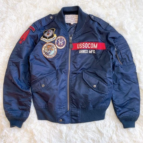 Avirex flight jacket - flight, navy