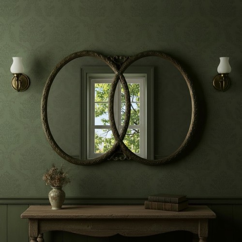 Specchio vintage oro hollywood - specchio,