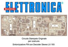 c.s. LX193 nE ORIGINALE nuova ELETTRONICA Sintonizzatore FM con Decoder Stereo
