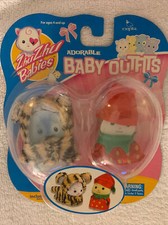 NUOVO! Zhu Zhu Neonati Confezione 2 Abiti Tigre e Fragola *Bambino non incluso