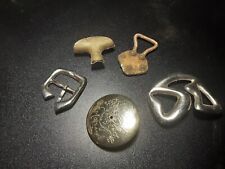 5 PEZZI VECCHIE FIBBIE 