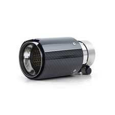 Per VW GOLF 5 6 7 8 V VI VII VIII 1x Scarico 90mm Carbonio Collegamento 60-64