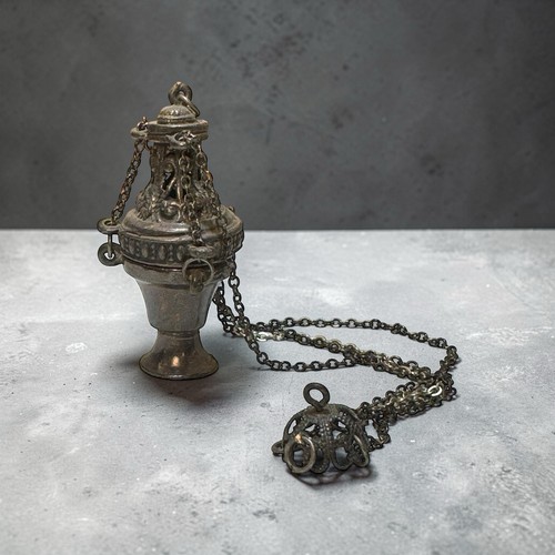 Incensiere metal statue - incensiere,