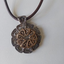Collana pendente girasole - collana,