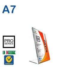 PORTA PREZZI PER VETRINA A7 VERTICALE inclinato porta listino prezzi plexiglass