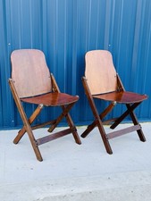 x2 Sedia pieghevole in legno