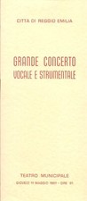 Reggio E., Concerto Ferruccio Tagliavini, Pia Tassinari, 1961