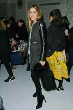 OFFERTA £35 ~ RARO ~ ESAURITO ~ ZARA ~ CAPPOTTO BOUCLE OLIVA PALERMO MANICA PELLE ~ OTTIME CONDIZIONI