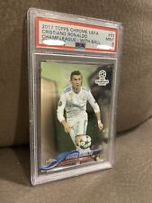 TOPPS UCL CHROME 2017 - CRISTIANO RONALDO PSA 9 MINT First Chrome REAL MADRID