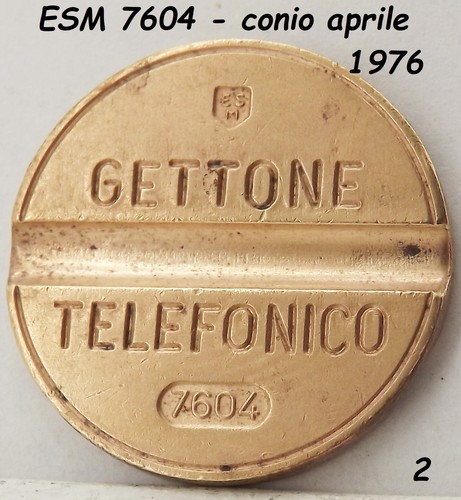 1976 gettone telefonico - gettone, esm