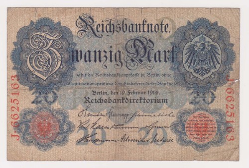 Reichbanknote 1914 - 20,