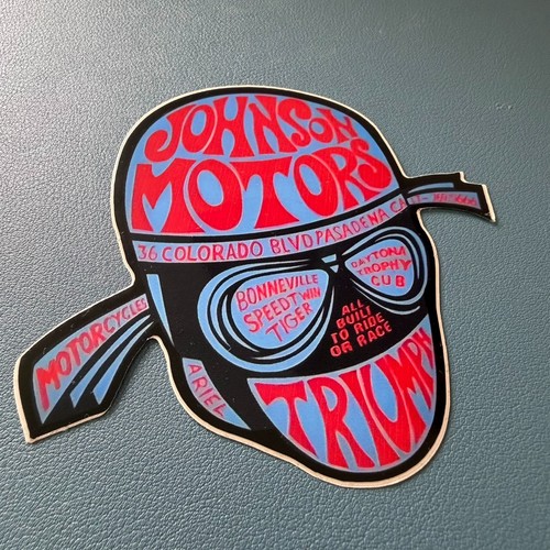 Adesivo moto johnson motors - adesivo,