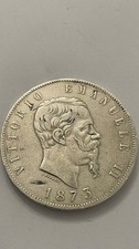 5 Lire 1873 Argento- Carlo