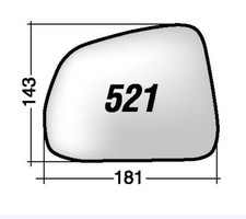 Per Opel Antara dal 2006 Vetro