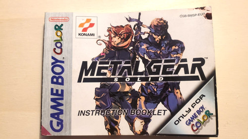 Metal gear solid libretto - gear,