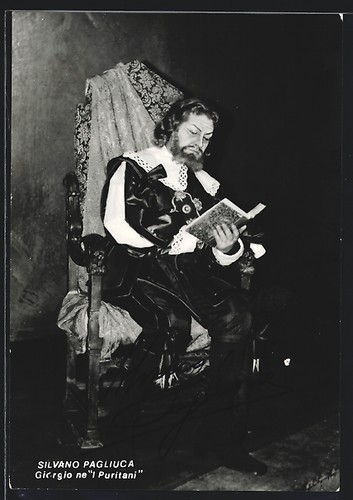 Cartolina cantante lirico - cantante,