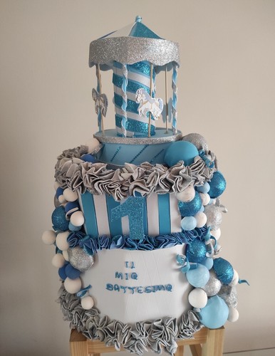 Torta scenografica battesimo - scenografica,