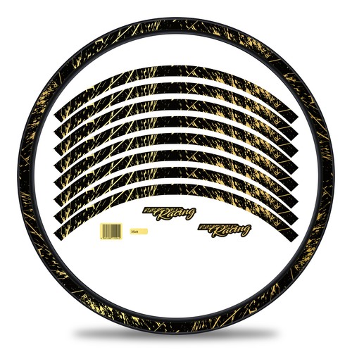 Set adesivi cerchi bici mtb - adesivi,