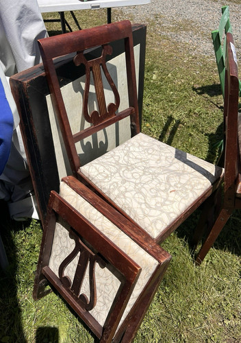 Una sedia pieghevole - , vintage