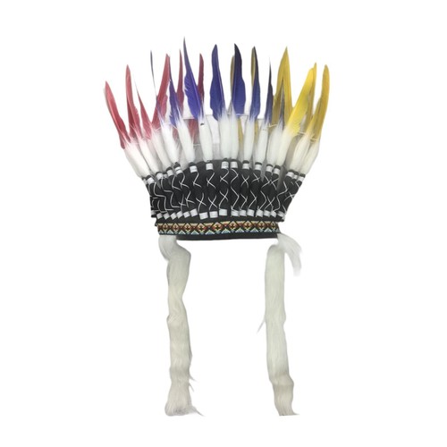 Copricapo indiano con - , piume