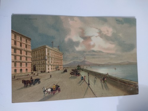 Cartolina napoli via - cartolina,