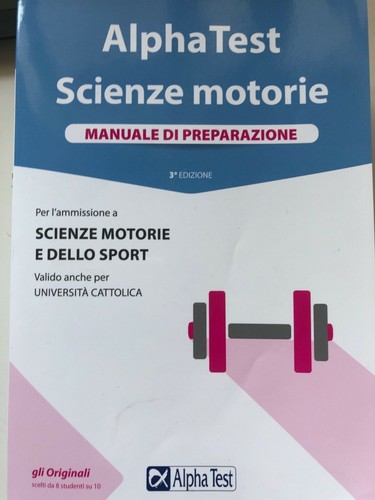 Apha test scienze motorie kit - motorie,,