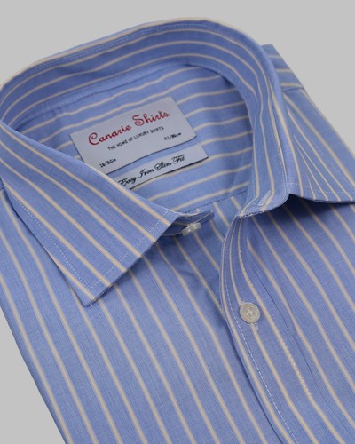 Camicia uomo lusso blu - blu, giallo