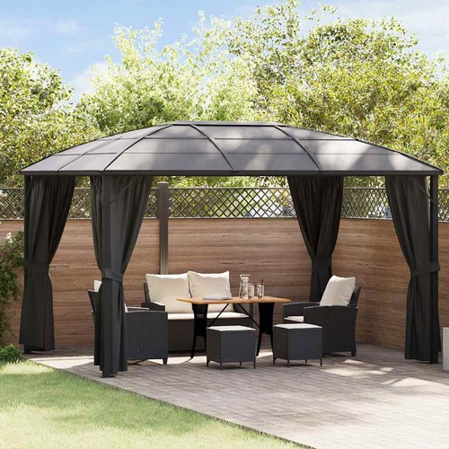 Gazebo con tende - con, 400x300x265