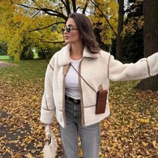 ZARA GIACCA SHEARLING FINTA